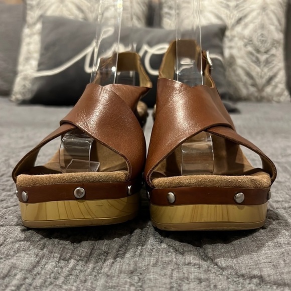 Clarks Womens Leather Boho Platforms With Studs Size 7.5 - Picture 6 of 13